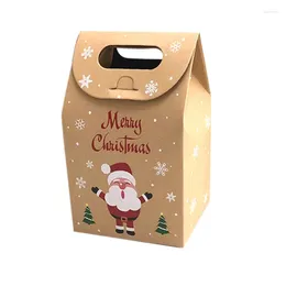 Christmas Decorations Decoration Gift Box Delivery Bag High-end Kraft Paper Candy Biscuit Portable Large Bags