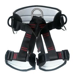 Climbing Harnesses Outdoor Professional Half-length Seat Belt Half-protection Safety Strap Comfortable Breathable and Safer for Rock Climbing 231021