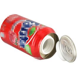 Latest Smoking Colourful Strawberry Can Design Diversion Stash Safe Dry Herb Tobacco Spice Miller Storage Bottle Seal Case Portable Pill Camouflage Tank Jar