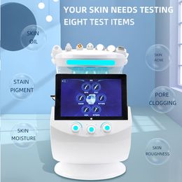 New Arrival Desktop Skin Analyzer Anti-aging Skin Tightening Wrinkle Spot Acne Elimination Exfoliation Pore Shrink Beauty Equipment with 7 Handles