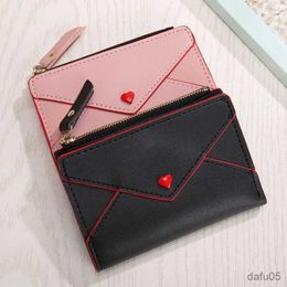 Handbags 1pc Cash Wallet Square Change Wallet for Cards Girl Small Cute Short Zipper Lovely Coin Purse Women Wallet Purse