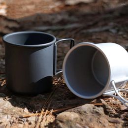 Mugs 300/400ml Camping Mug Cup Tourist Tableware Picnic Utensils Outdoor Kitchen Equipment Travel Cooking Set Cookware Hiking