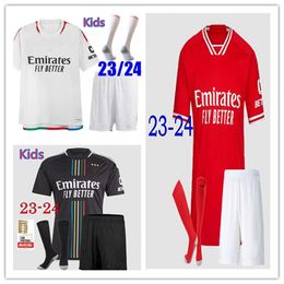 Kids BEnfiCaS soccer jerseys SEFEROVIC WALDSCHMIDT PIZZI RAFA G.RAMOS 23 24 Home Away Men kids kit Football shirts OTAMENDI Kokcu Di Maria Kids Football kits