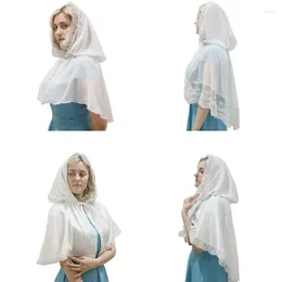 Ethnic Clothing Lady Mantilla Shawl Hooded Cloak For Princess Costume Party Masquerade