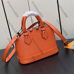 12A All-New Mirror Quality Designer 18cm Classic Shell Bags Nano Womens Leather Purse Luxurys Handle Handbags Crossbody Shoulder Strap Bag With Box