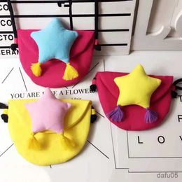 Handbags 1pc Star Pattern Change Purse Wallet Kids Baby Tassel Handbag Baby Girl Children Coin Purse Money Pouch Small Bag Gifts