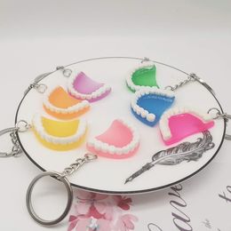 Creative Teeth Keychain Tooth Keychains for Purse Bag Pendant 1222040