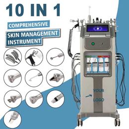 10 in 1 Salon Diamond Peeling Microdermabrasion Hydra Hydro Water Jet Aqua Facial Hydra Dermabrasion Facial Ultrasound Face lifting Oxygen Spray Machine