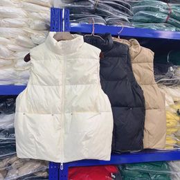 Women's Down Vest Women 2023 Winter Rivet Korean Fashion Loose White Duck Jacket Woman Parkas Coats