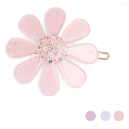 Hair Clips Flower Holders - Fine Rhinestones Accessory Ornament Jewellery Clip Barrette Pin For Women Girl Tiara Christmas Prom