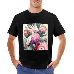 Men's Polos Protea With Beautiful Bird T-Shirt Oversized T Shirts Men