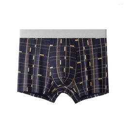 Underpants Men Boxer Bugle Pouch Underwear Print Super Soft Briefs Sexy Shorts Trunks Elasticity Breathable Casual Swimwear