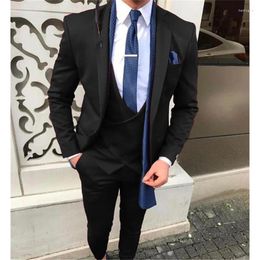 Men's Suits British Style Male Banquet Suit 3Pcs Skinny Wedding Dress For Men Fashion Luxury Homme Costume High Quality Gentleman Tailcoat