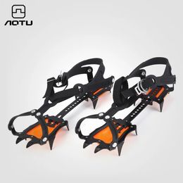 Mountaineering Crampons YY Concave-Convex Crampons Outdoor Professional Ice and Snow Climbing Non-Slip Shoe Cover Mountaineering Rock Climbing 231021