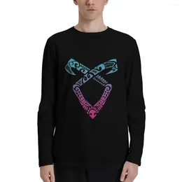 Men's Polos Angelic Runes Symbol - Shadowhunters Long Sleeve T-Shirts Tee Shirt Vintage T Funny Shirts For Men