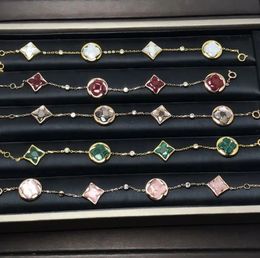 four leaf Lu designer bracelet hot Lady Designer charm clover Bracelets luxury jewellery Dance Party Women Superior Quality