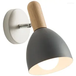 Wall Lamp Modern Wood LED Light Nordic Multi-color Bedside For Kitchen Bedroom Living Room Home Decoration Interior Sconces