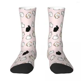 Men's Socks Rabbits Sock Men Women Polyester Stockings Customizable Funny