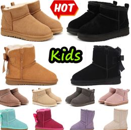 Kids Boots Kid Tasman Slippers Toddler Australia Snow Boot Children Shoes Winter Classic Ultra Mini Baby Boys Girls Ankle Booties Child Fur Suede 413