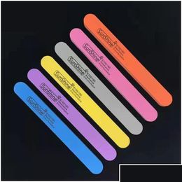 Nail Files 2021 Nail Files Sponge Rubbing Long Round Sponges Strips Manicure Polishing Nails Art Sand Tools Drop Delivery Health Beaut Dhzjy