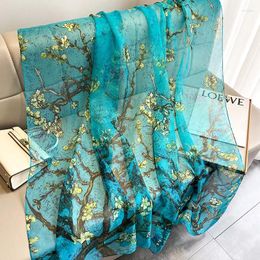 Scarves Design Brand Scarf Fashion Small Broken Floral Bubble Chiffon Shawl Spring Autumn Wrap Hijabs Lady Pashmina Foulards Bandana