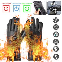 Sports Gloves Motorcycle Electric Heating Gloves Touch Screen USB Charging Waterproof and Warm Winter Motorcycle Hot Gloves 231023