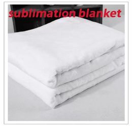 whole new Sublimation blank blanket Heat transfer printing shawl wrap flannel sofa sleeping throw blankets 120150cm shi5886426