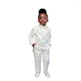 Men's Suits Ivory White Boy Formal 2 Pieces Jacket Pant Tuxedos Little Boys Kids For Wedding Party Evening Blazer Birthday Wear