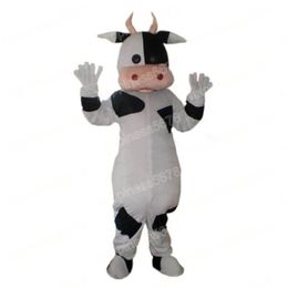 High quality Milk Cow Mascot Costume Carnival Unisex Outfit Adults Size Christmas Birthday Party Outdoor Dress Up Promotional Props