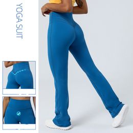 2023 Women's Flare Yoga Pants V Waist Flared Leggings High Waisted Bootcut Workout Pants Tummy Control
