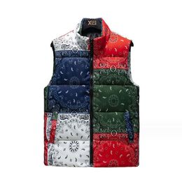 23ss mens vest plaid puffer vest men Thickened warm down cotton designer vest