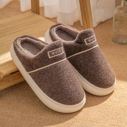 Winter Women Slippers Shoes Cute little black ball plush toe cotton mop for Indoor Female Outdoor size 36-41