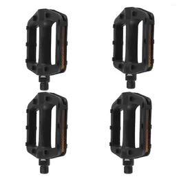 Bike Pedals 2 Pairs Universal Anti-slip Plastic Mountain Accessories (Black)