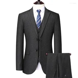 Men's Suits BATMO 2023 Arrival Spring&autumn Casual Striped Men Male Wedding Dress Size S-4XL XZ003