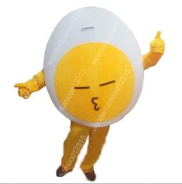 2024 New Super Cute Egg Mascot Costumes Carnival costume theme fancy dress Outdoor Advertising Outfit Suit