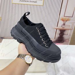 Designer Sneakers Oversized Casual Shoes White Black Leather Luxury Velvet Suede Womens Espadrilles Trainers man women Flats Lace Up Platform 1978 W411 08