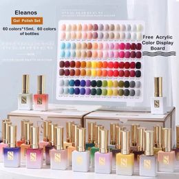 Nail Polish Eleanuos 60 Colours Gel Set With Different Bottles for Salon Very Good Wholesale Varnish Learner Kit 231023