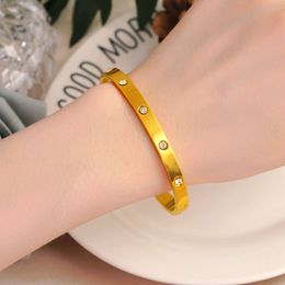 Famous for Men Couple Screw Love Bangles Screwdriver Bracelets 18k Placer Gold Bracelet