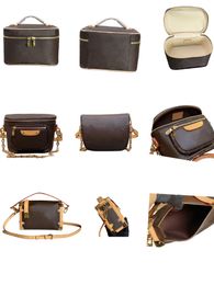 10A Wholesale Cosmetic Box Lady Bucket Bag for Women Classic Cosmetic Case Leather Women Shoulder Bag Tote Handbag Purse Makeup Case Purse