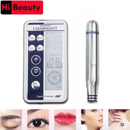 Tattoo Machine Electric Auto Rotary Micro MTS Derma Therapy Makeup Tattoo Pen Machine Digital Controller For Eyebrow Lip Line Microblading 231021