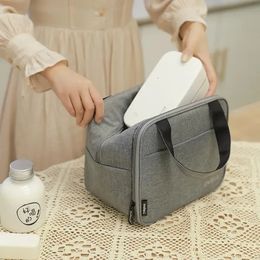 Ice Packs/Isothermic Bags Portable Lunch Bag Office Bring Meal Thermal Handbags Children School Food Cooler Pouch Picnic Fruit Dessert Keep Fresh Pack 231019