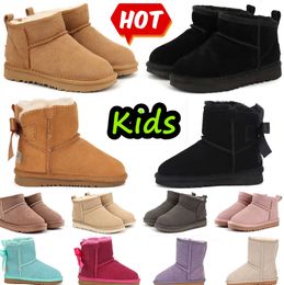 Kids Boots Kid Tasman Slippers Toddler Australia Snow Boot Children Shoes Winter Classic Ultra Mini Baby Boys Girls Ankle Booties Child Fur Suede 5436