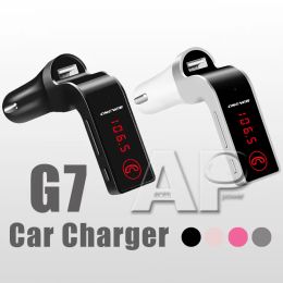 G7 Car MP3 Audio Player Chargers Wireless Bluetooth FM Transmitter Kit Modulator mini USB for Samsung Mobile Phone LL