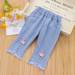 Trousers Cute Baby Girls Pants Jeans Spring Summer Children Flare Costume Fashion Kids Clothing Cropped