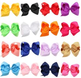 16 Colours Baby Fashion Boutique Ribbon Bows For Hair Bows Hairpin Hair Ribbons accessories Child Hairbows flower hairbands girls cheer bows