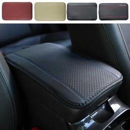 Interior Accessories Car Centre Console Mat Universal Auto Artificial PU Leather Protector Armrest Seat Box Anti-Scratch Pad