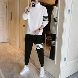 Men's Tracksuits Ropa Men Clothing Hoodie Korean Fashion 2023 Mens Designer Clothes 2 Piece Sets Outfit Spring Fall New Sweatshirt and Pants Suit J1023