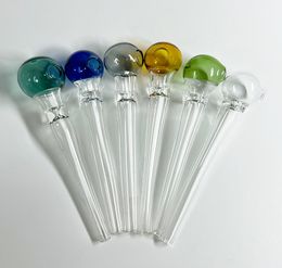 Colourful HOOKAHS Pyrex Oil Burner Pipe Thick Colour Glass dab nail pipes for glass water bong