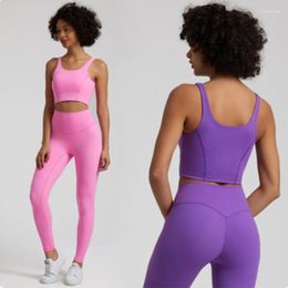 Active Shorts 14 Colors NWT Super Cloud 2 Piece Leggings And Bra Set Workout Suit Gym Yoga Fitness Sets For Women