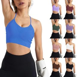 Women's Shapers Light Support Workout Bra Sports Underwear Vest Buckle Fitness Yoga Women Color Life Pro Crop Top